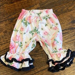 Floral Ruffle Baby Pants